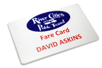 photo of a fare card